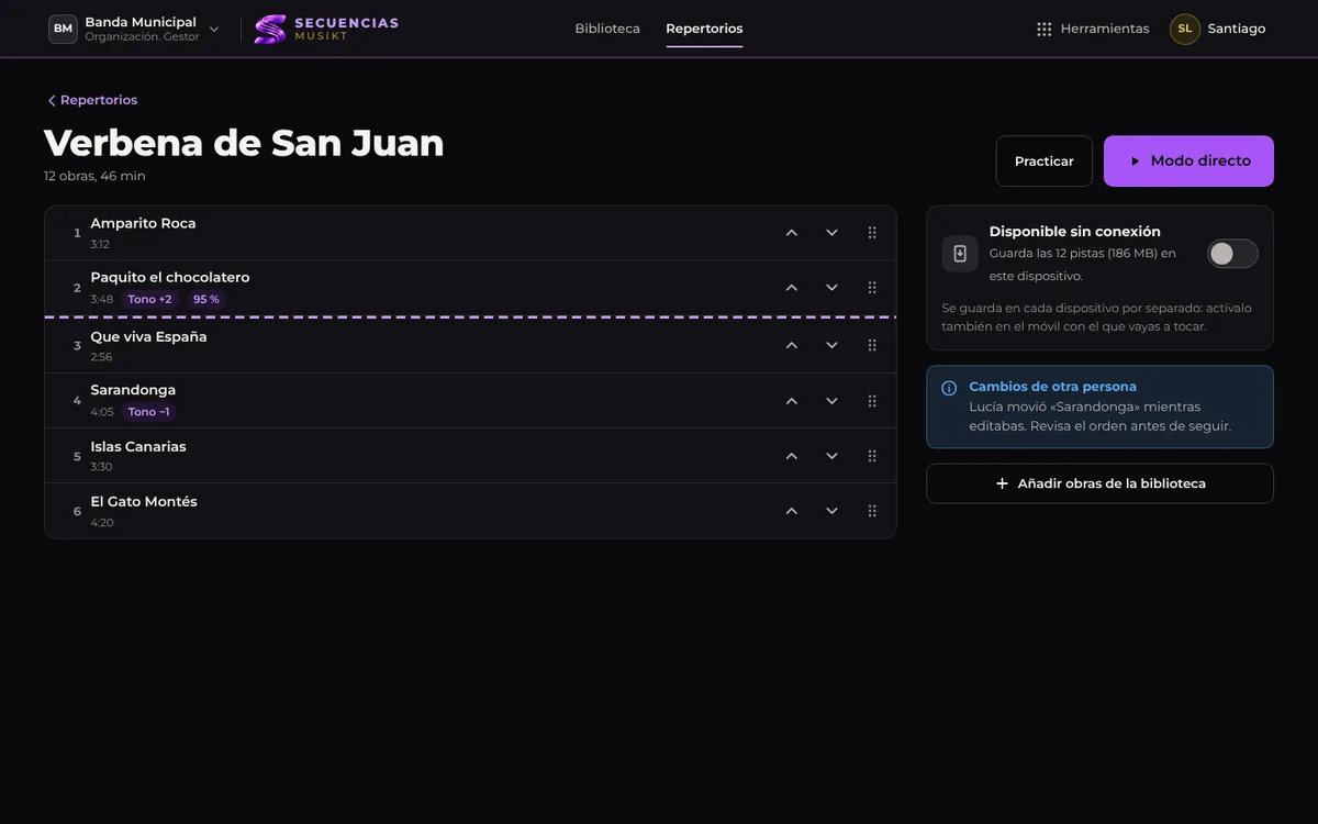 Repertorio de SECUENCIAS